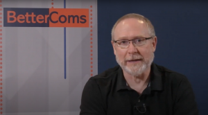 Still of Steve McRory, giving his usual humorous commentary from Episode 5: Quiet Quitting.